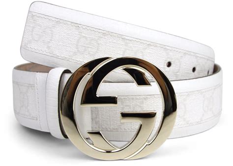 real white gucci belt